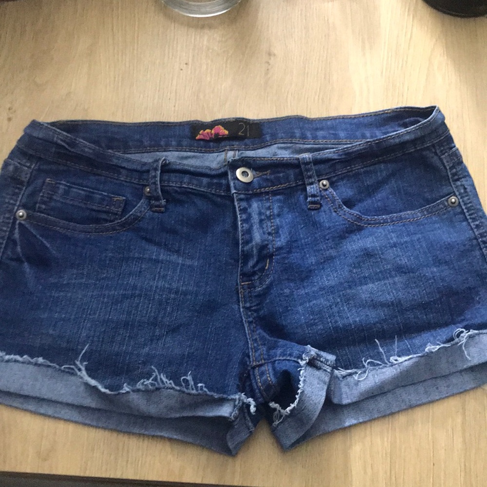 Denim shorts